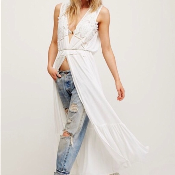 Free People Ciao Bella Maxi Vest - NEW with Tags - Picture 3 of 7